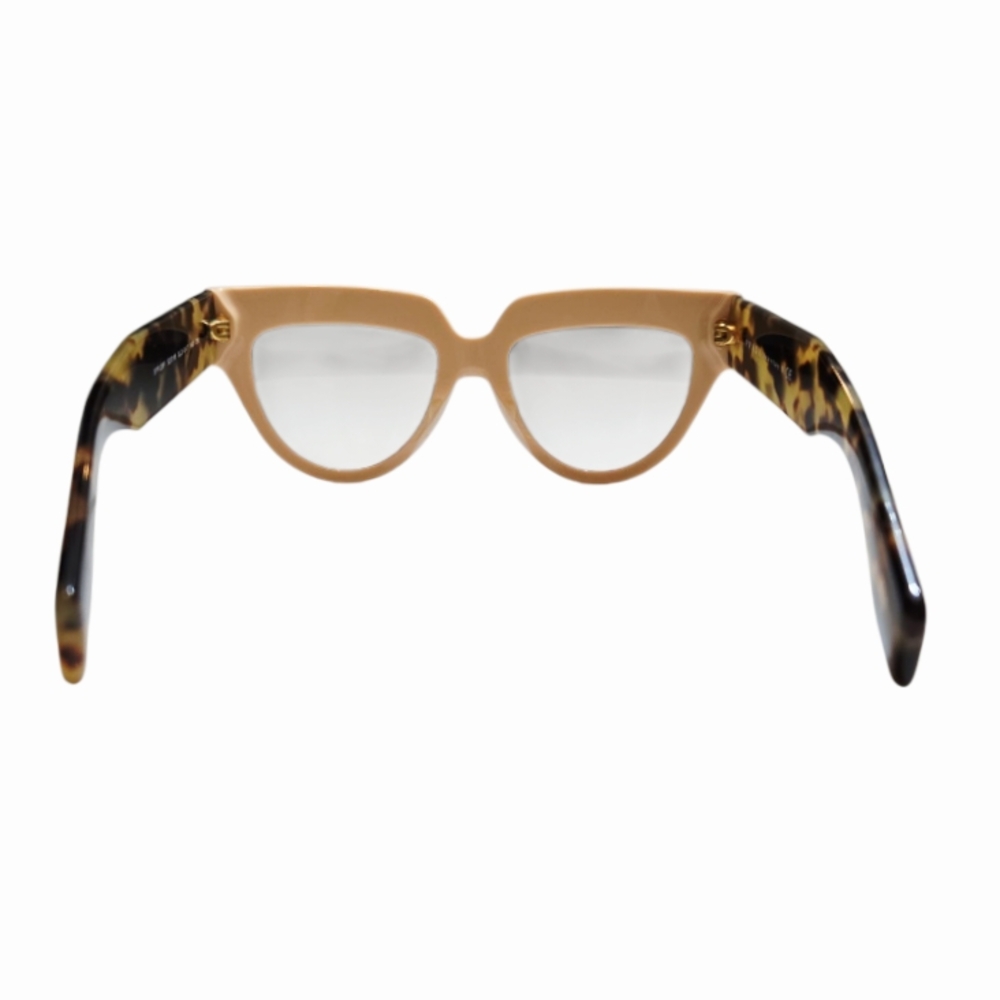 Prada Red Cat-Eye Sunglasses with Tortoiseshell Temples - Picture 6 of 7